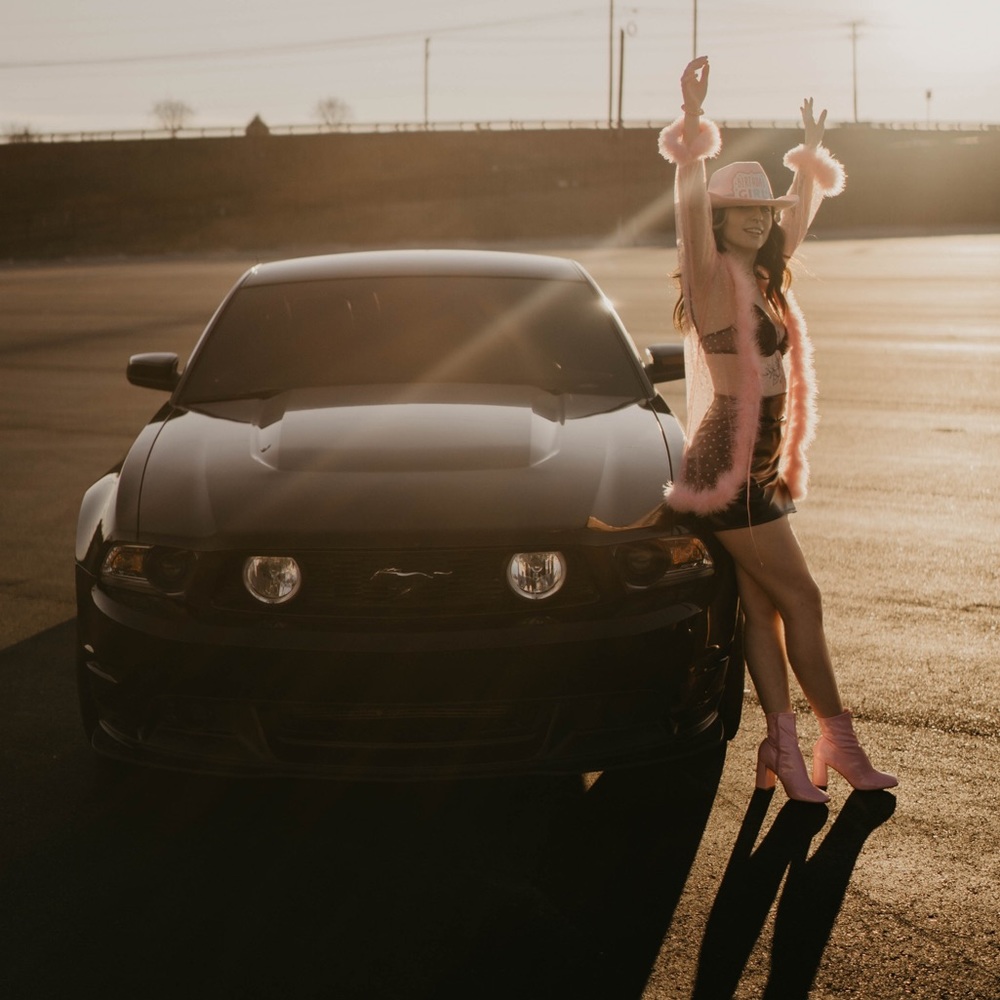 Pink mesh heart robe (SMALL)